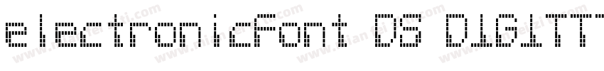 electronicFont DS DIGITTTF字体转换
